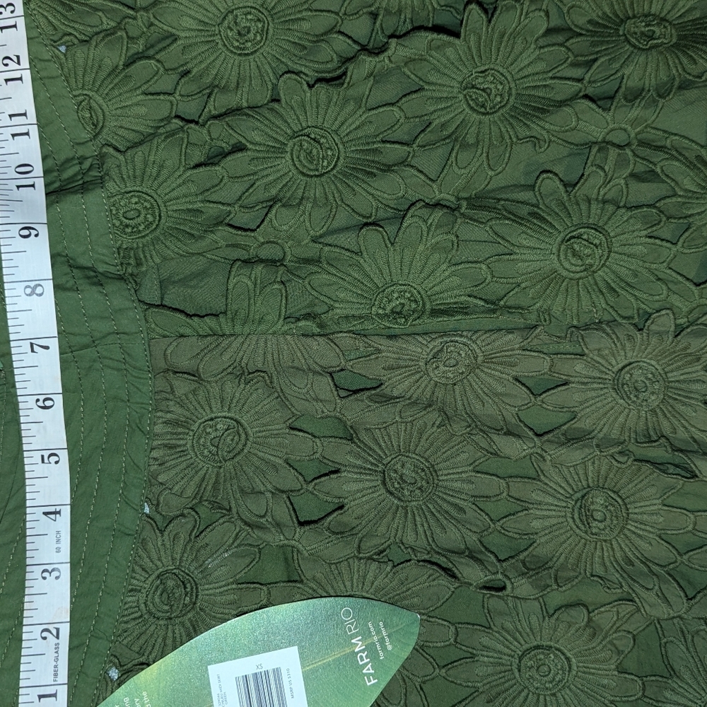 Farm Rio Green Richlieu Midi Skirt - Picture 4 of 16